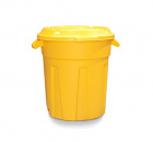 Бак 60 литров с крышкой универсальный желтый - фото 2 предпросмотра